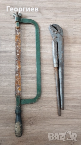 Улична лампа,Железария.Стар тръбен ключ от Соца.Ножовка.В иК части., снимка 6 - Ключове - 51440634