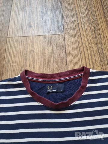 Страхотна мъжка тениска FRED PERRY размер L , снимка 5 - Тениски - 50789294