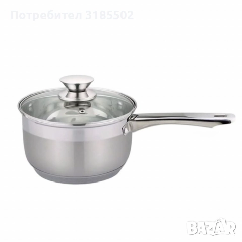 Касерола с капак Rosberg, 16 см, Неръждаема стомана, снимка 2 - Прибори за хранене, готвене и сервиране - 51433761
