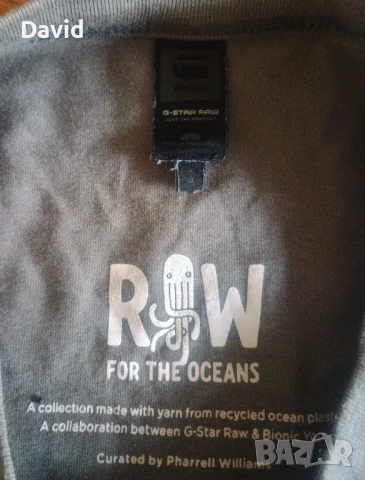 Raw For The Oceans оригинална мъжка фланелка G-STAR, снимка 3 - Тениски - 51204309