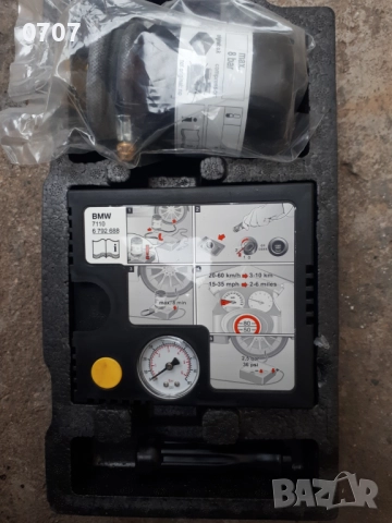 оригинален компресор и спрей за гуми за BMW