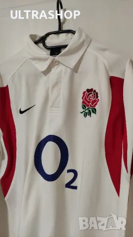 Rugby 2003 England x Nike size M Ръгби блуза , снимка 2 - Блузи - 48512396