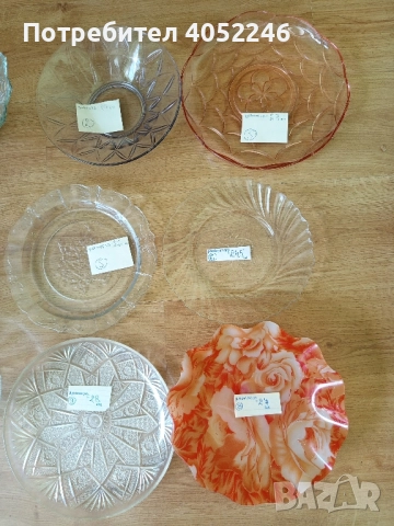 Стъклени фруктиери и чинии, снимка 3 - Чинии - 51591173