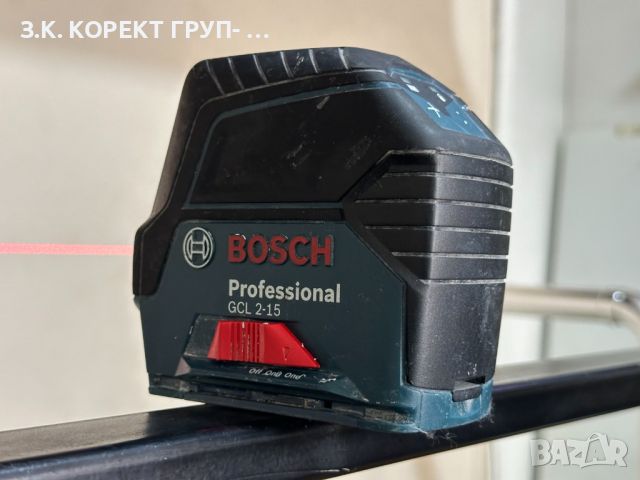 Линеен лазерен нивелир Bosch GCL 2-15 Professional, 15 м +, снимка 1 - Други инструменти - 45539423