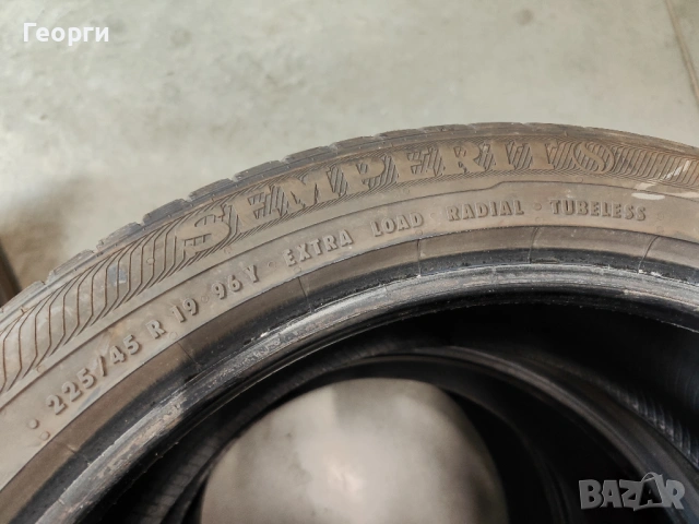 4бр.летни гуми 225/45/19 Semperit, снимка 3 - Гуми и джанти - 53931087