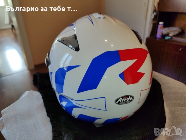 Чисто нова каска Airoh JT Convert Blue Gloss XXL 63 см., снимка 3 - Аксесоари и консумативи - 53853703