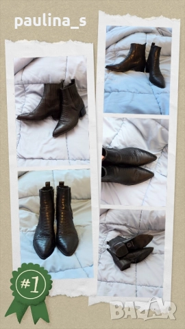 Два различни чифта / Луксозни маркови боти в Кроко принт / шпицарки в кроко принт , снимка 12 - Дамски боти - 44364483