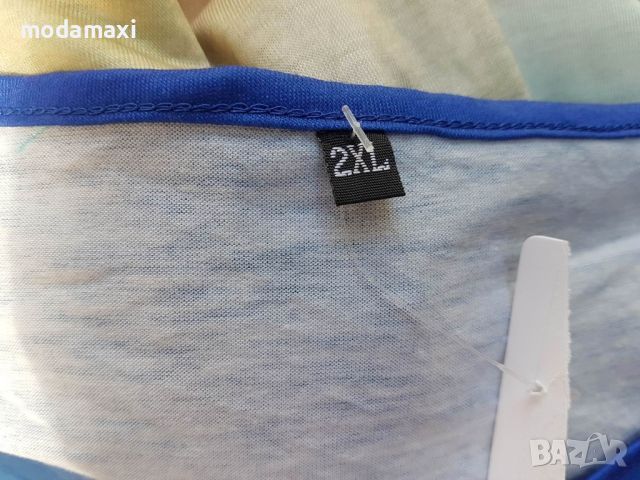 3XL Нова дълга рокля в преливащи цветове , снимка 8 - Рокли - 46350120