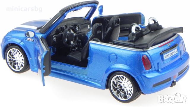 Метални колички: Mini Cooper S Cabriolet - Bburago, снимка 5 - Колекции - 45943677