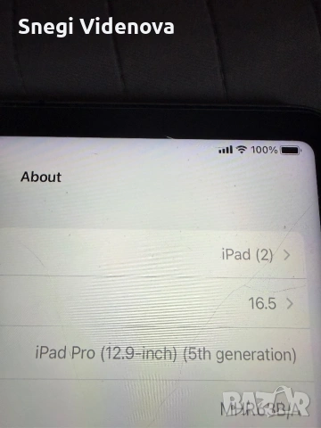Apple iPad Pro 12.9’ 256GB Wi-Fi + Cellular (5th gen), снимка 4 - Таблети - 54155521
