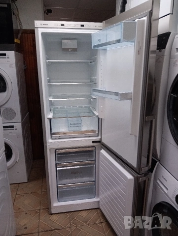 Иноксов комбиниран хладилник с фризер Бош Bosch А++ с две години гаранция!, снимка 10 - Хладилници - 53979961