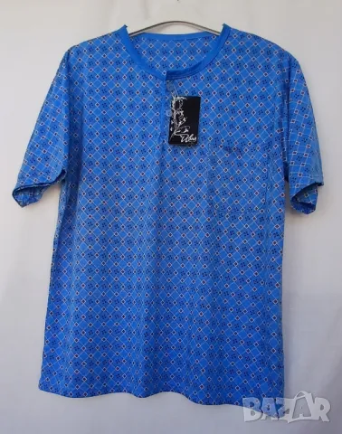 Мъжка памучна блуза с две копчета и външен джоб., снимка 1