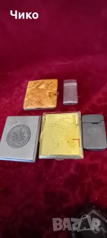 3бр стари табакери и 2бр запалки