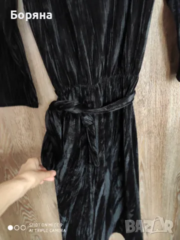 Tom Tailor нова с етикет черна миди рокля, снимка 5 - Рокли - 50018661