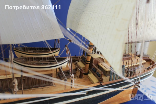 Макет на ветроходен кораб – клиперът Cutty Sark, снимка 17 - Колекции - 50425660
