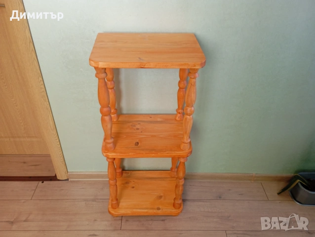 Дървена етажерка на три нива !!!, снимка 6 - Етажерки - 53783700