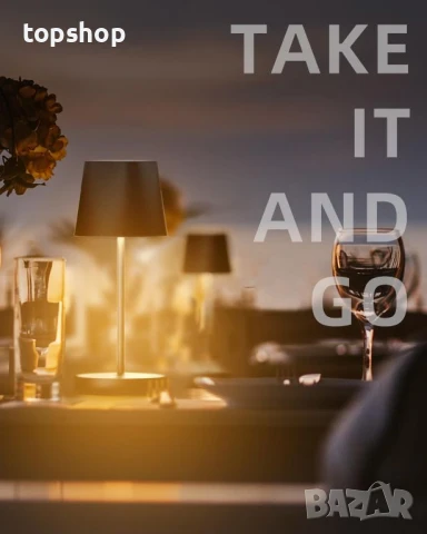 Quntis Акумулаторна безжична настолна LED лампа с възможност за димиране с докосване, черна, снимка 7 - Настолни лампи - 50569496