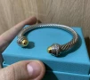 David Yurman оригинална сребърна масивна гривна , снимка 2