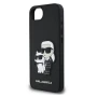 Оригинален кейс Karl Lagerfeld Saffiano Karl and Choupette, За iPhone 16e, Черен, снимка 6