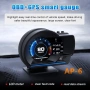 Автомобилен HUD дисплей, OBD GPS, интелигентен измервателен уред, скоростомер НОВ, снимка 2