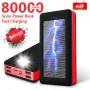 Power Bank за телефони UKC 8058 Solar Charger 60000 mAh със соларен панел 4 USB 3 адаптера, снимка 1