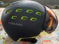 HEAD RADAR BLACK / LIME каска с визьор за ски / сноуборд  XL = № 60-63, снимка 3