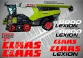 CLAAS Lexion 460 стикери надписи, снимка 18
