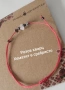 Гривна с естествени камъни, ръчно изработена,на червен конец, снимка 6