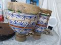Стара тарамбука, комплект голяма и малка, донесена от Африка , снимка 1 - Други ценни предмети - 45694097