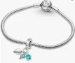 Талисман Пандора сребро 925 Pandora Fish, Sea Turtle & Conch Charm, снимка 3