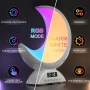 Настолна лампа Moon, RGB светлина с променящи се цветове, 19 светлинни ефекта за сцени, снимка 2