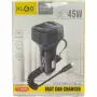 Автомобилно бързо зарядно KLGO PD45W+USB-A, снимка 1