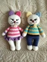 Плетени играчки - зайци и котки, снимка 9