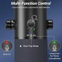 Нов Динамичен микрофон TONOR XLR USB за стрийминг подкаст с AI шумопотискане, снимка 7
