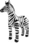 Folat 20273 Надуваема зебра черно-бяла, единична, стандартен размер 60 х 55 см