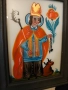 Картина икона найвизъм върху стъкло , снимка 3