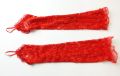 Поръчани - Дамски червени дантелени ръкавици , снимка 3