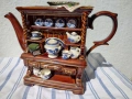 Royal Doulton Blue Willow колекционерски чайник Paul Cardew, снимка 14