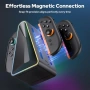 Нова Switch 2 Joy-Con зарядна док станция 4 контролера магнитна RGB, снимка 5