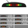 Парктроник с LED дисплей и звукова сигнализация с 4 сензора - Червен, снимка 4