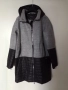 Ново дамско есенно яке черно сиво XL , снимка 1