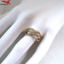 Пръстен с 14К златно покритие 224850, снимка 4