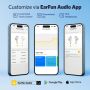 EarFun Wireless Earbuds Air 2, Bluetooth 5.3 слушалки с Hi-Res звук, LDAC, 4 ENC, IPX7, 40 часа, бял, снимка 6