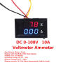 Комбиниран волтметър амперметър 10А 100VDC, снимка 4