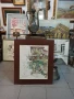 Стар  акварел с паспарту ,смесена техника на Владимир Мански, снимка 9