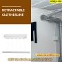 Сгъваем автоматичен простор за дрехи с 4 или 5 въжета - КОД 4109, снимка 3