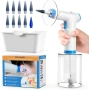 Комплект за почистване на уши, 1800 mAh, 500 ml, бял/син, снимка 1