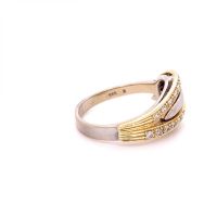 Златен дамски пръстен с 20бр. диаманти 5,33гр. размер:60 14кр. проба:585 модел:21201-1, снимка 3 - Пръстени - 45201010