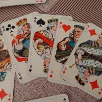 Ретро карти за игра Рококо №160, Пълен комплект 52 карти + 3 жокера, много запазени, за колекционери, снимка 4 - Колекции - 45792583