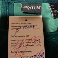 Рокля на BodyFlirt, нова, с етикет, р-р М. Зелен плюш-мек и приятен,ръкав дантела , снимка 2 - Рокли - 40075053